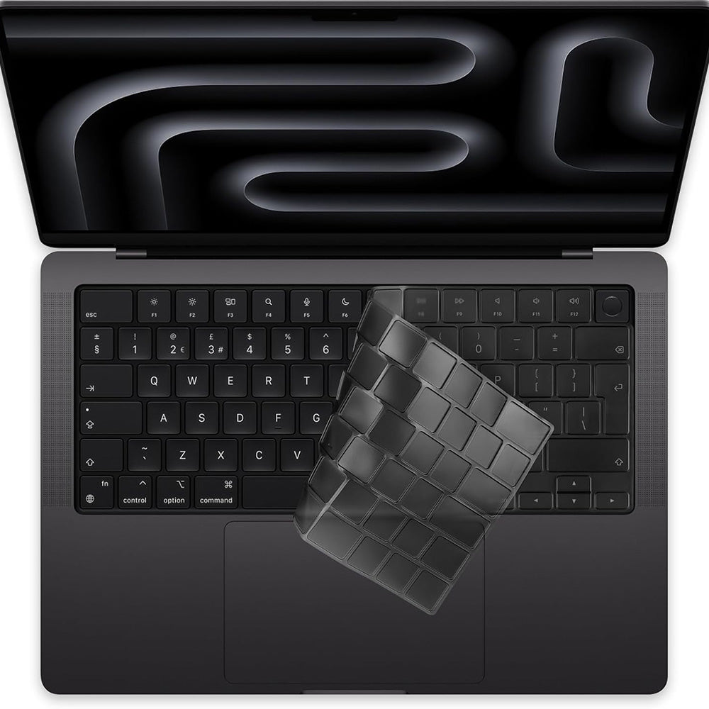Custodia Protettiva per Tastiera Techsuit PureTypeX per Apple MacBook Pro 14 (2021 - 2024) / Air 13 (2022 - 2025) / Air 15 (2022 - 2025), Trasparente
