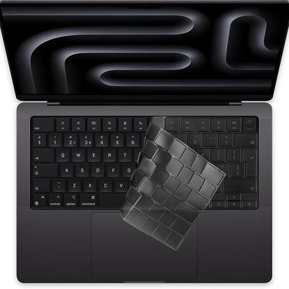 Custodia Protettiva per Tastiera Techsuit PureTypeX per Apple MacBook Pro 14 (2021 - 2024) / Air 13 (2022 - 2025) / Air 15 (2022 - 2025), Trasparente