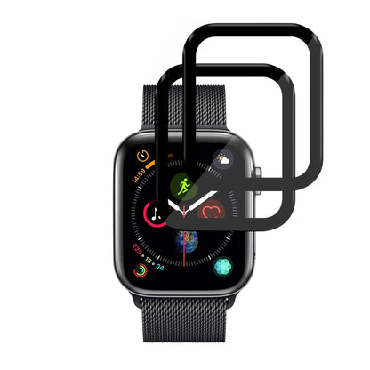 Pellicola Protettiva Techsuit Nano Flex per Apple Watch Serie 44mm, Set 2 pezzi, Plastica, Nera