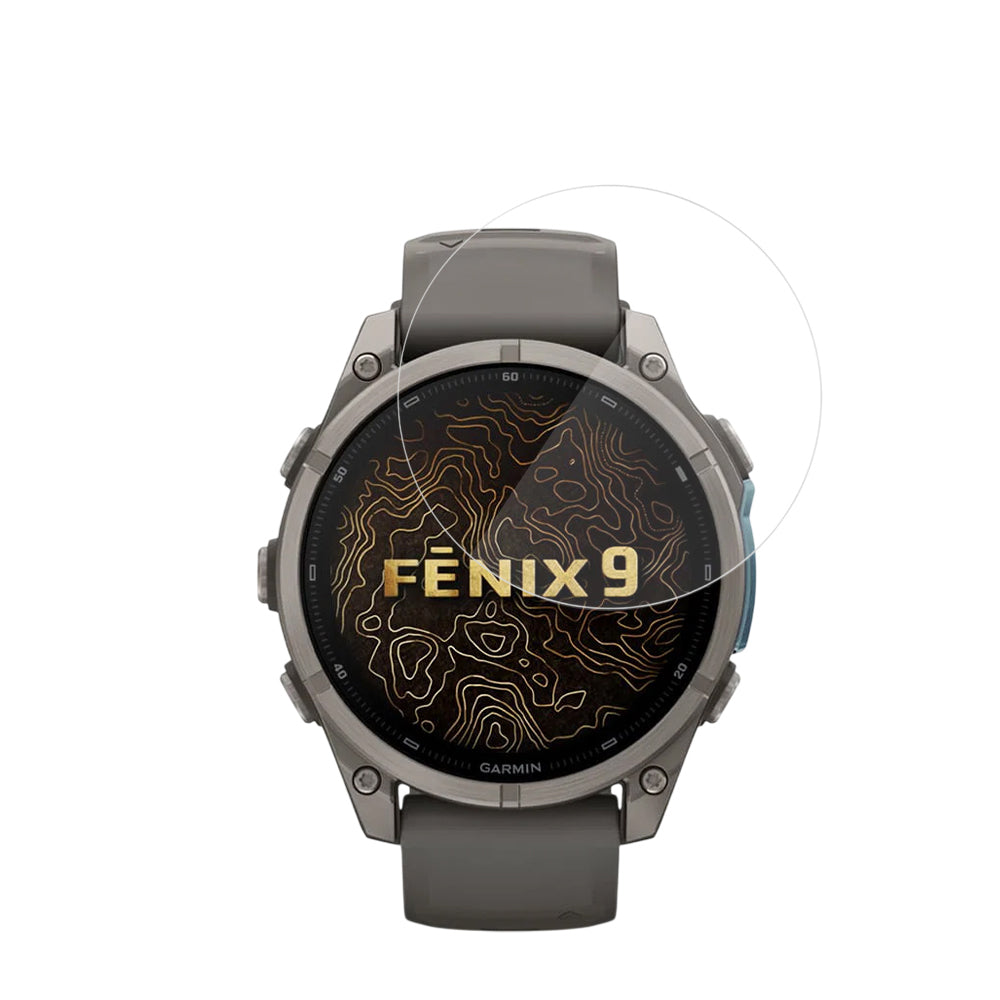Pellicola Protettiva Techsuit Nano Flex per Garmin Fenix 9 Pro 47mm / Fenix 9 47mm, Set 2 pezzi, Plastica, Nera