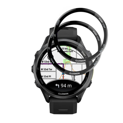 Pellicola Protettiva Techsuit Nano Flex per Garmin Forerunner 570 47mm / 970, Set 2 pezzi, Plastica, Nera