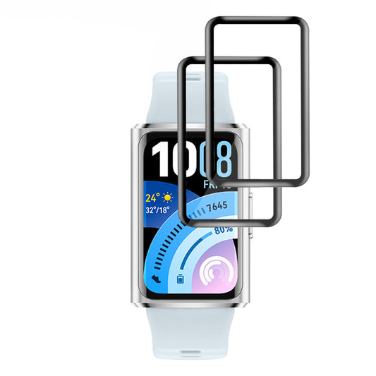 Pellicola Protettiva Techsuit Nano Flex per Huawei Band 11 Pro, Set 2 pezzi, Plastica, Nera