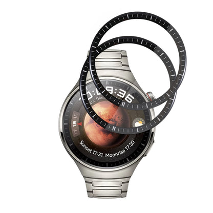 Pellicola Protettiva Techsuit Nano Flex per Huawei Watch 4 Pro, Set 2 pezzi, Plastica, Nera
