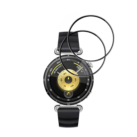 Pellicola Protettiva Techsuit Nano Flex per Huawei Watch GT 6 41mm, Set 2 pezzi, Plastica, Nera