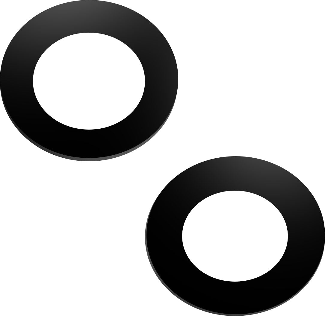 Vetro della fotocamera posteriore di Apple iPhone 14, con cornice, nero