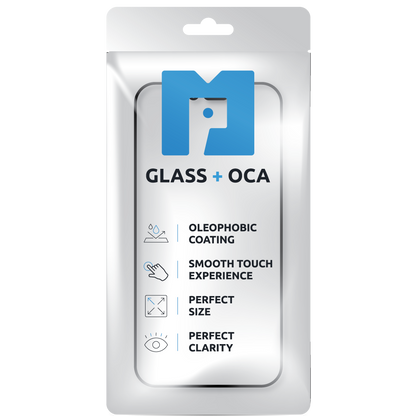 Vetro Schermo + OCA MP compatibile con Apple iPhone 16e / 14, Nero