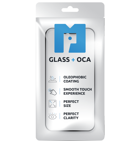 Vetro Schermo + OCA MP compatibile con Apple iPhone 16e / 14, Nero