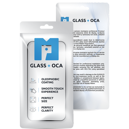 Vetro Schermo + OCA MP compatibile con Apple iPhone 16 Pro, Nero