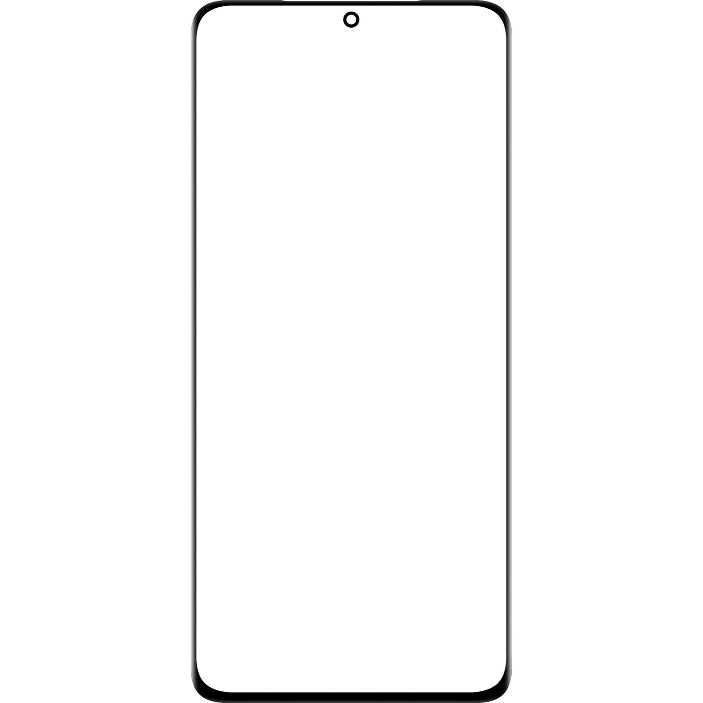 Vetro Schermo + Colla Edge / OCA Forward Guard per Samsung Galaxy S21 Ultra 5G G998, Nero