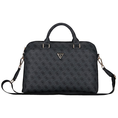 Guess 4G Triangle Logo Bag for 15inch Laptop, Black