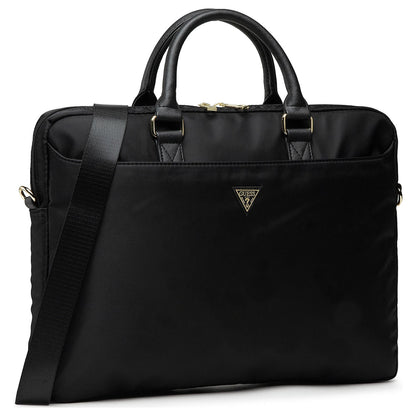 Borsa Guess Triangle Logo per Laptop 16 pollici, Nera