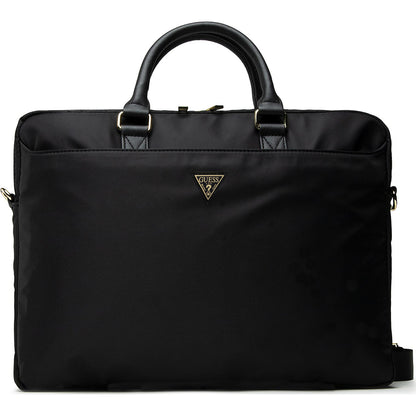 Borsa Guess Triangle Logo per Laptop 16 pollici, Nera