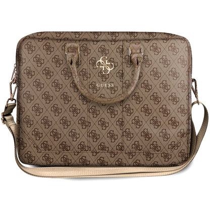 Borsa Guess 4G Metal Logo per Laptop 15inch - 16inch, Marrone
