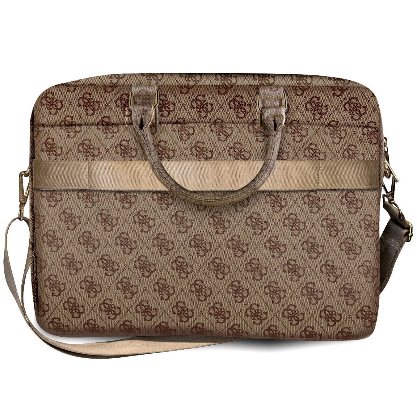 Borsa Guess 4G Metal Logo per Laptop 15inch - 16inch, Marrone
