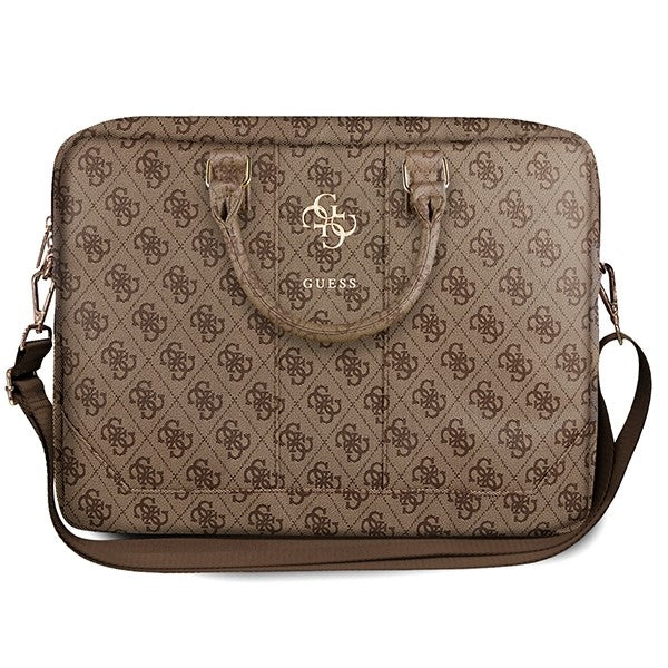 Borsa Guess 4G Metal Logo per Laptop 15inch - 16inch, Marrone