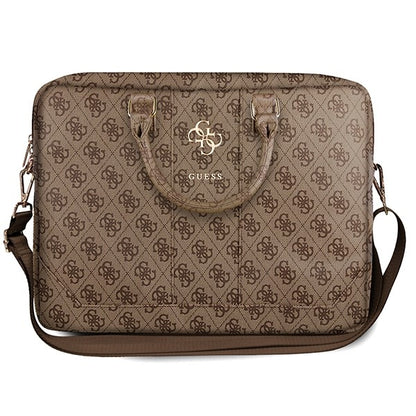 Borsa Guess 4G Metal Logo per Laptop 15inch - 16inch, Marrone