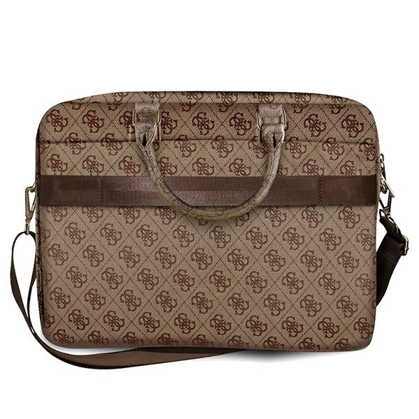 Borsa Guess 4G Metal Logo per Laptop 15inch - 16inch, Marrone