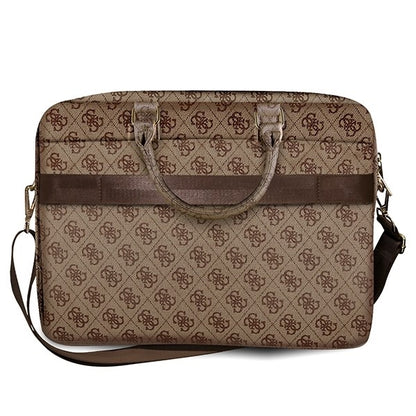Borsa Guess 4G Metal Logo per Laptop 15inch - 16inch, Marrone