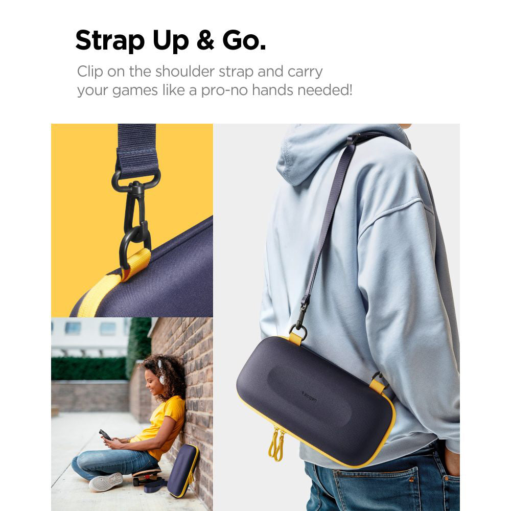 Borsa di Protezione per Console Spigen Nano Pop Pro per Nintendo Switch 2, Blu Navy