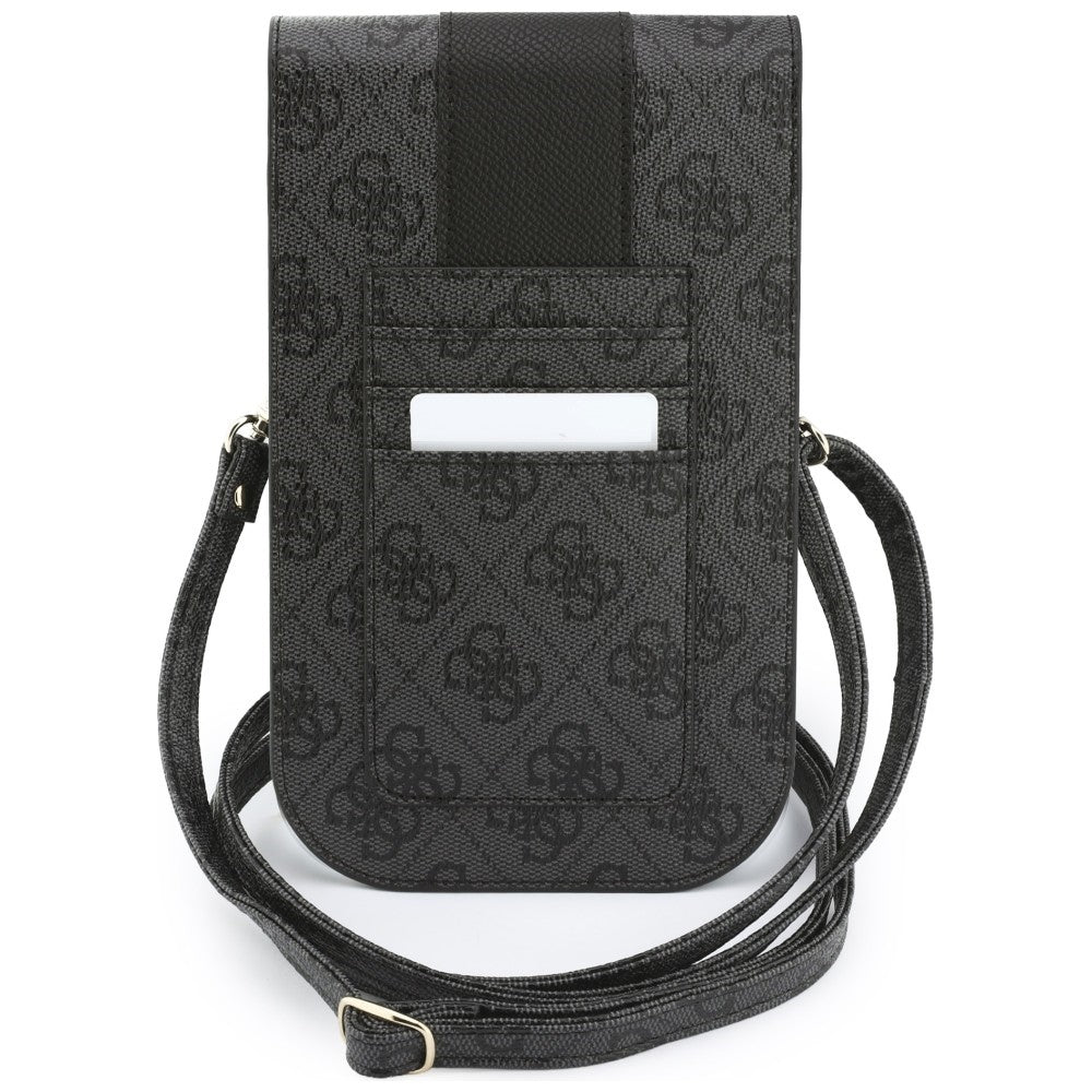 Borsa Universale per Telefono, Guess, 4G Classic Logo Stripe, Nera
