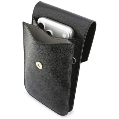 Borsa Universale per Telefono, Guess, 4G Grained Classic Logo, Nera