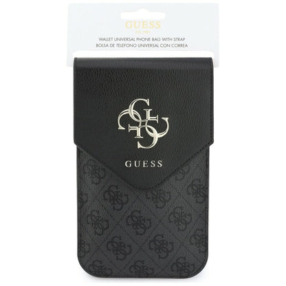 Borsa Universale per Telefono, Guess, 4G Grained Classic Logo, Nera