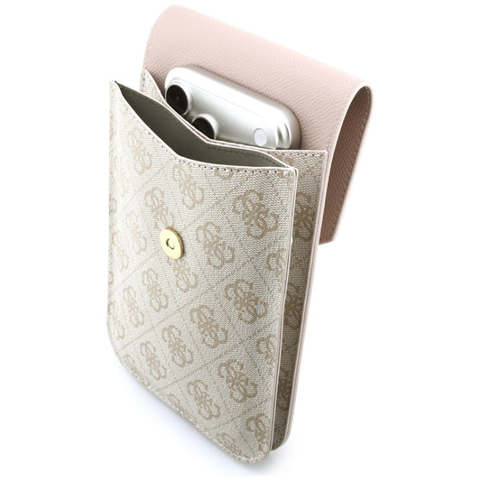 Borsa Universale per Telefono, Guess, 4G Grained Classic Logo, Rosa