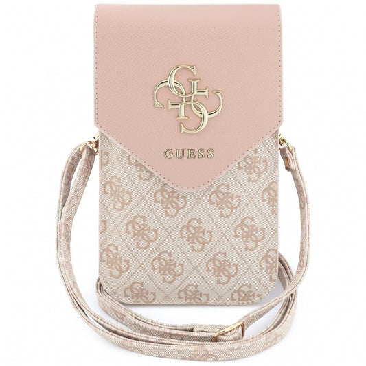 Borsa Universale per Telefono, Guess, 4G Grained Classic Logo, Rosa