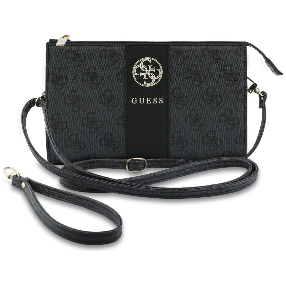 Borsa universale per telefono, Guess, 4G Round Classic Logo Stripe, nera