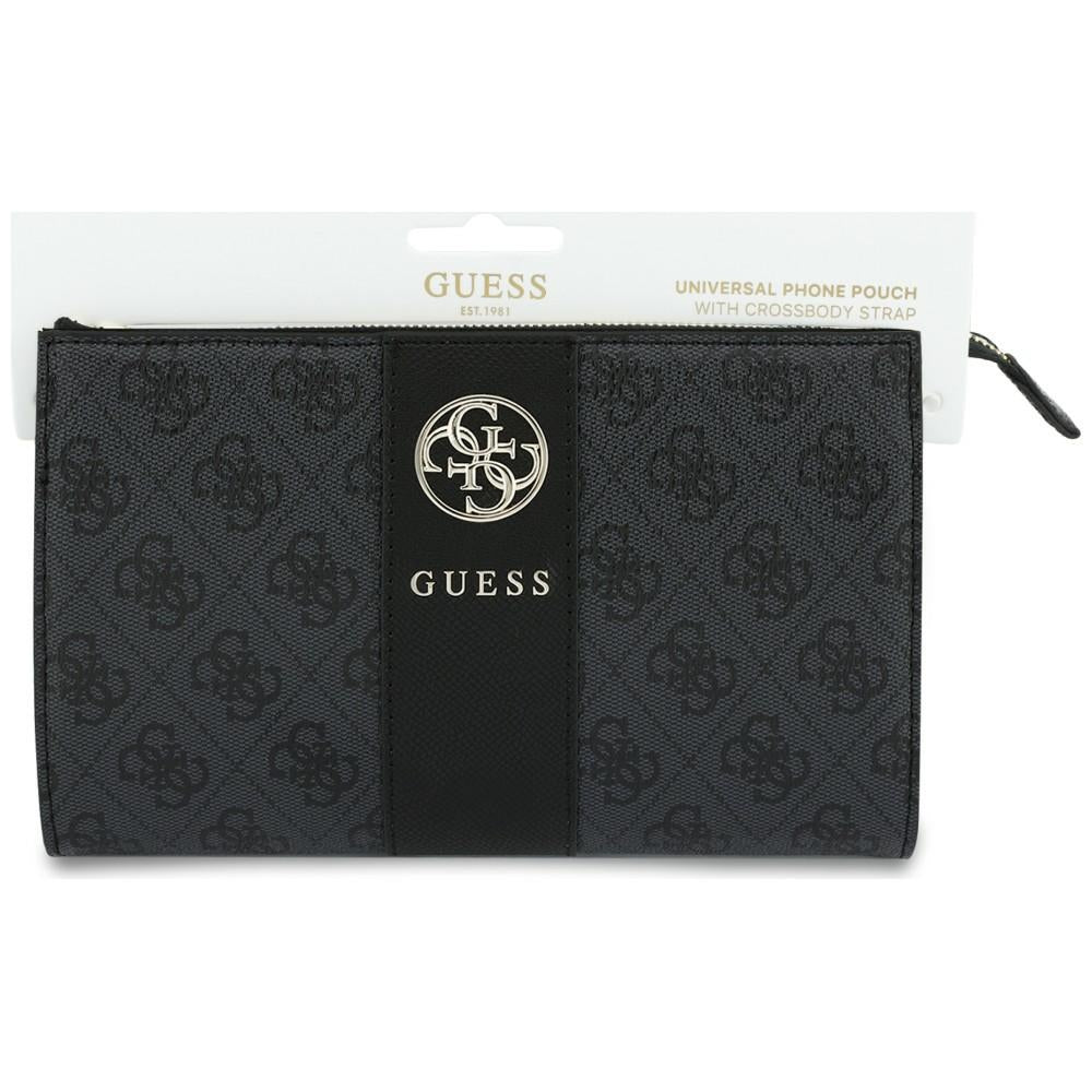 Borsa universale per telefono, Guess, 4G Round Classic Logo Stripe, nera