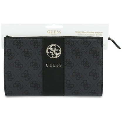 Borsa universale per telefono, Guess, 4G Round Classic Logo Stripe, nera
