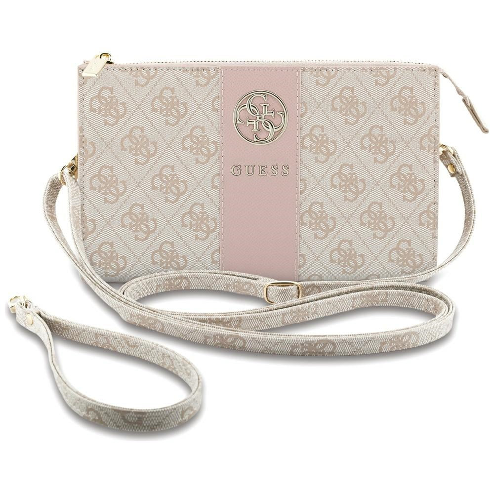 Borsa universale per telefono, Guess, 4G Round Classic Logo Stripe, rosa