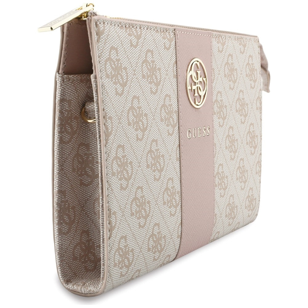 Borsa universale per telefono, Guess, 4G Round Classic Logo Stripe, rosa