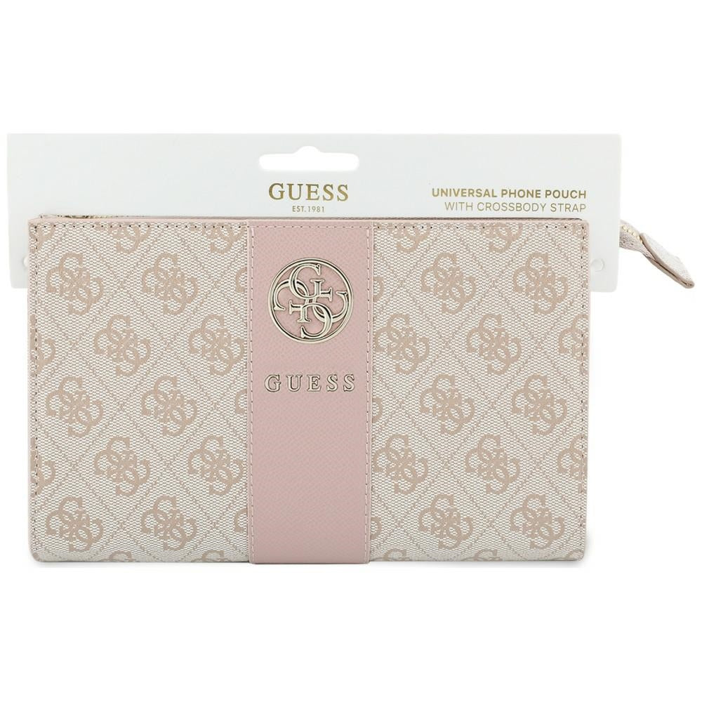 Borsa universale per telefono, Guess, 4G Round Classic Logo Stripe, rosa