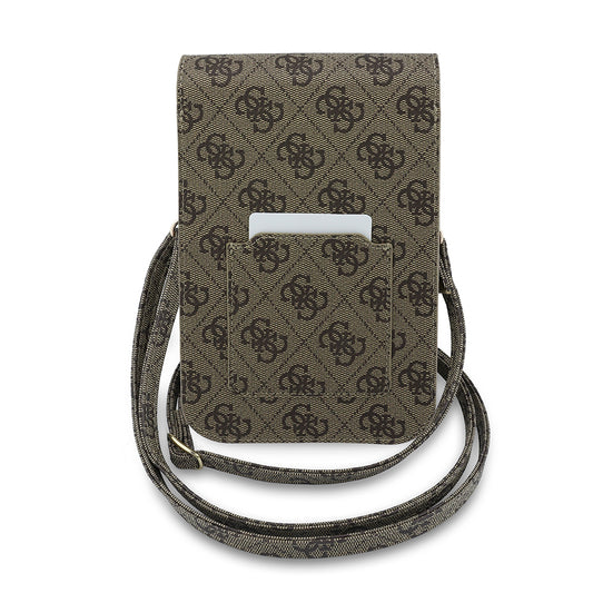 Borsa Universale per Telefono, Guess, Fliptok Triangle 4G, Marrone