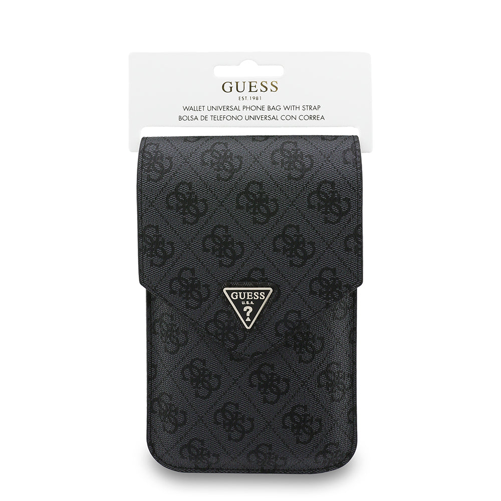 Borsa Universale per Telefono, Guess, Fliptok Triangle 4G, Nera