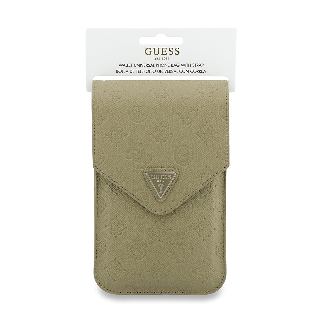 Borsa Universale per Telefono, Guess, Grained Peony, Beige