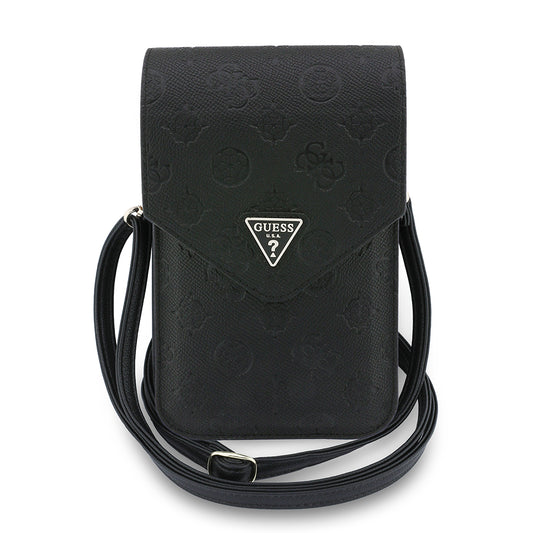 Borsa Universale per Telefono, Guess, Grained Peony, Nera
