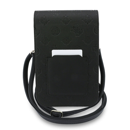 Borsa Universale per Telefono, Guess, Grained Peony, Nera