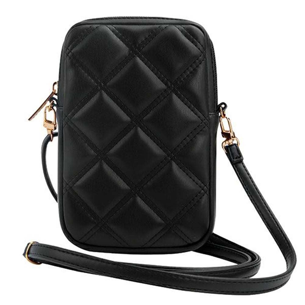 Borsa Universale per Telefono, Guess, Quilted 4G, Nera