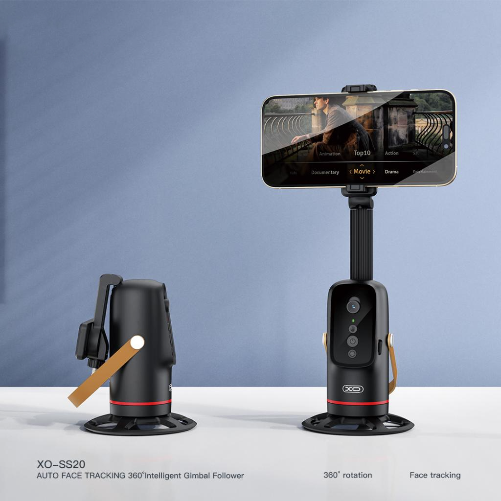 XO Design SS20 Face Tracking 360 Stand, Universal, Black