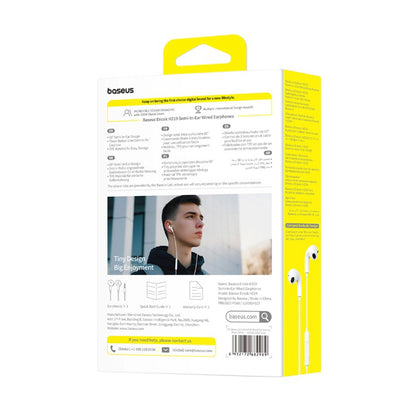 Handsfree 3.5mm Baseus Encok HZ19, Bianco A00182301213-00