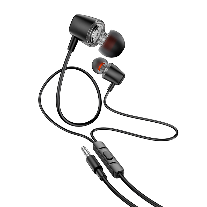Auricolari con jack da 3,5 mm HOCO M107, Nero