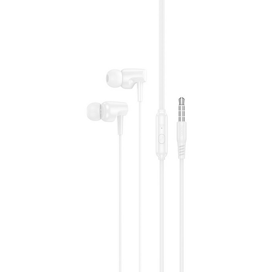 Handsfree 3.5mm HOCO M112, Bianco