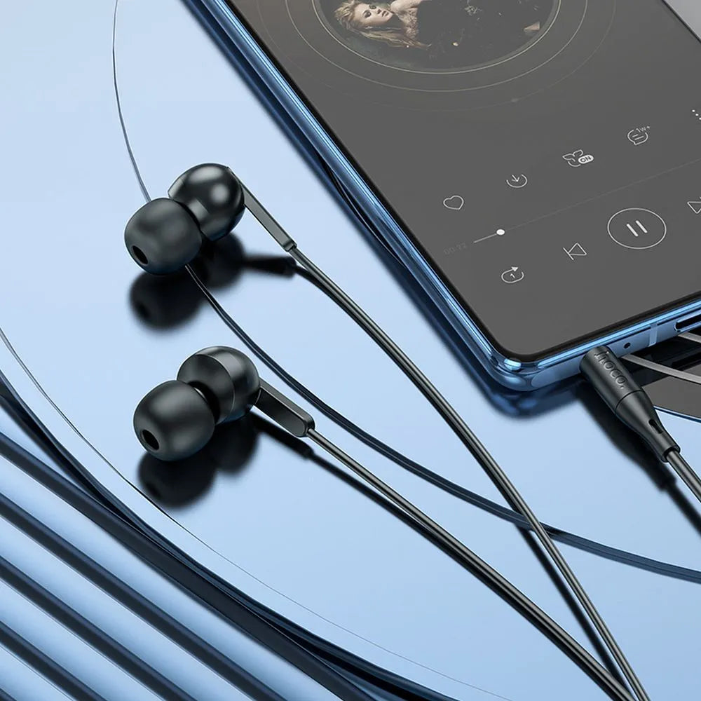 Handsfree 3.5mm HOCO M124, Nero