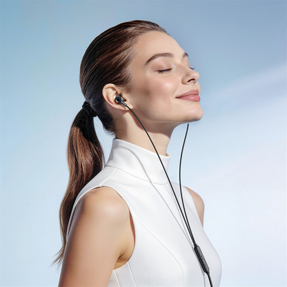 Auricolare 3.5mm / USB-C HOCO M119A, Nero