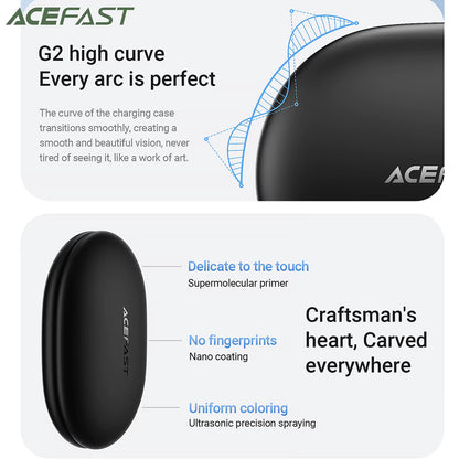 Auricolari Bluetooth Acefast FA002, TWS, Bianco