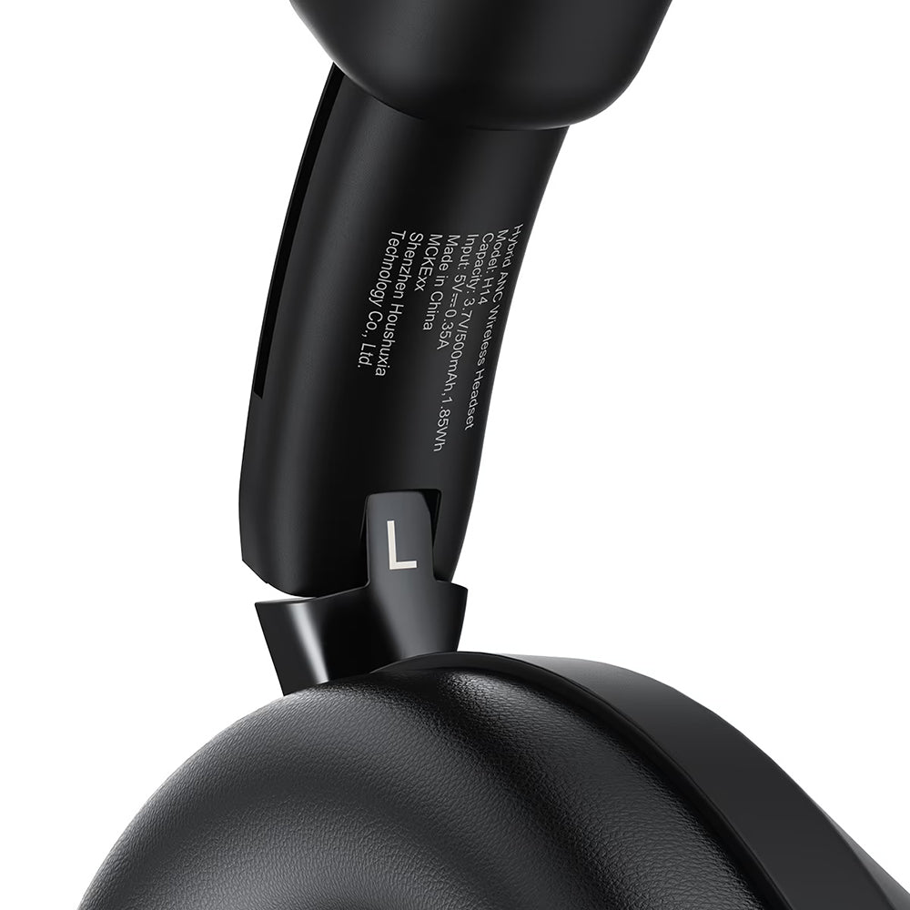 Auricolari Bluetooth Acefast H14, A2DP, ANC, Nero