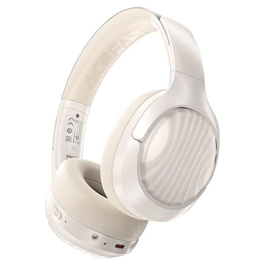 Handsfree Bluetooth Acefast H5, A2DP, ANC, Bianco