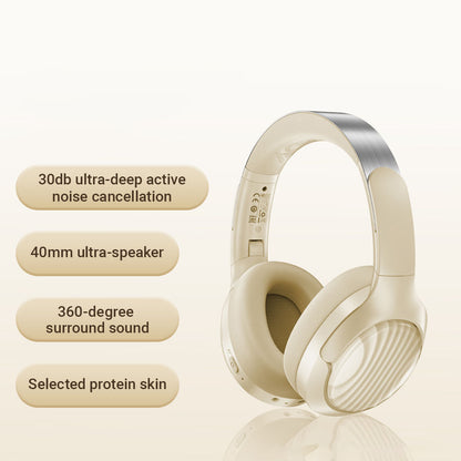 Handsfree Bluetooth Acefast H5, A2DP, ANC, Bianco